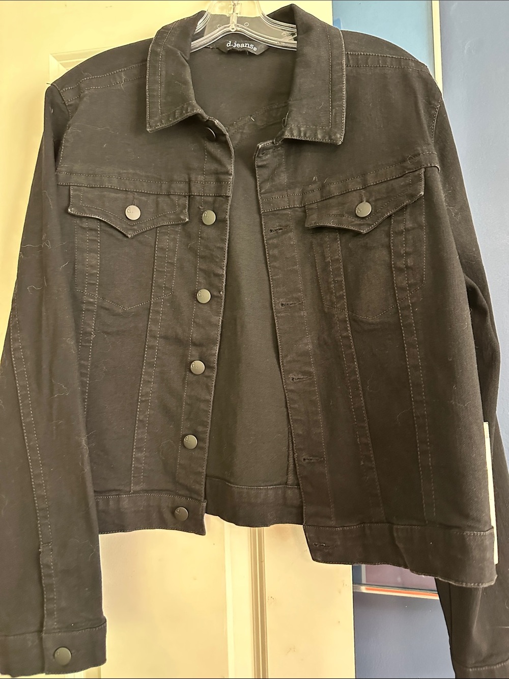 d. jeans Women's Black Denim Jacket